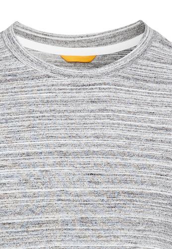 Meliertes T-Shirt mit Cooling Effekt L Regular Fit - White