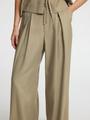 SLFNATUK MW WIDE PANT B 38 Weiter Beinschnitt - Vetiver