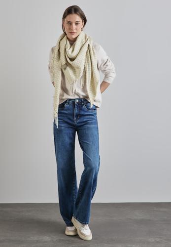 Gemustertes Dreieckstuch A - Mellow Yellow