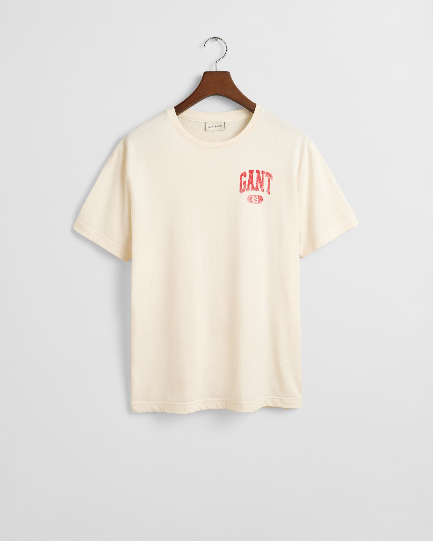 GANT 49 Arch Graphic T-Shirt M - Cream