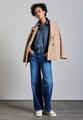 Kurzes Jeanshemd 36 - Medium Blue Clean