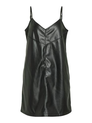 VILAC S/L COATED DRESS 36 Normal geschnitten - Black