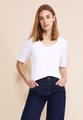 Basic Kurzarmshirt 34 - White