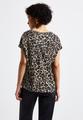 Blusenshirt mit Leo-Muster Schwarz 40