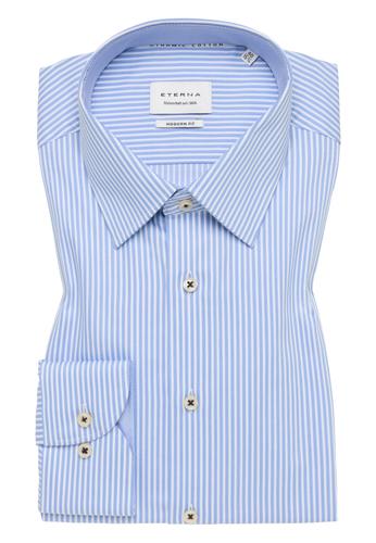 Hemd Satingewebe Langarm 42/Langarm - 65cm MODERN FIT - Himmelblau