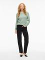 VIDALO O-NECK L/S KNIT TOP- NOOS M Normal geschnitten - Blue Surf