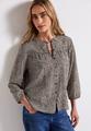 Strukturbluse mit Leo-Muster Beige 38