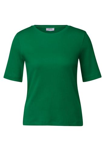 Basic Rippstruktur T-Shirt L - Garden Green