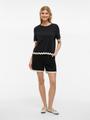 VICALISA O-NECK 2/4 TOP L Normal geschnitten - Black Beauty