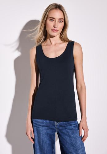 Basic Top in Unifarbe 40 - Deep Blue