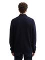 Strickjacke mit Reißverschluss XXXL Regular Fit - Knitted Navy Melange
