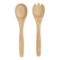 ASA Selection Salat Besteck, Holz massiv 30cm - beige natur