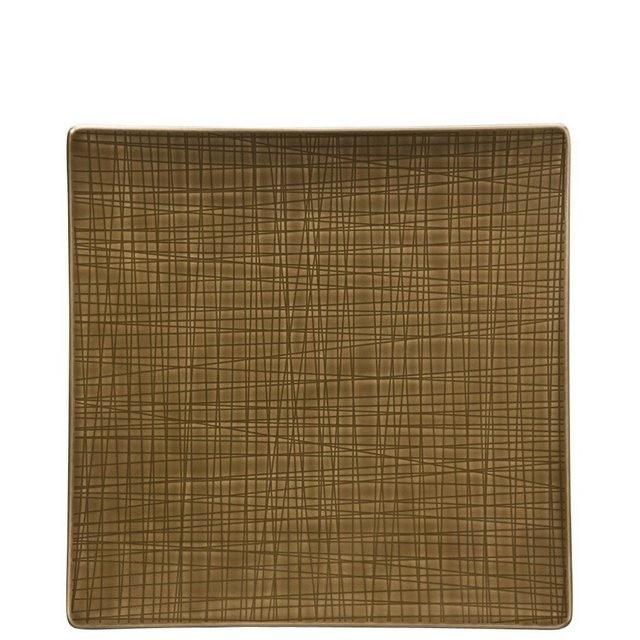 Rosenthal Speiseteller »Mesh Colours Walnut Teller 27 cm quadr. flach«, (1 Stück)