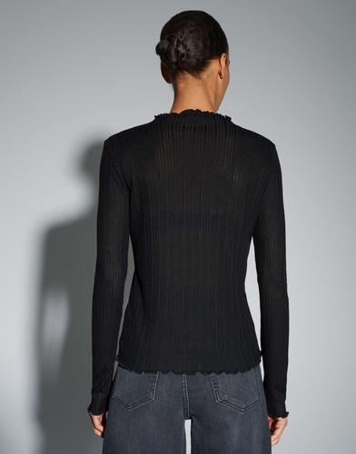 Langarmshirt "Sivi" - Schwarz / 38