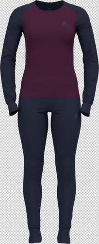 ODLO Damen Funktionsunterwäsche "Active Warm Eco" Set 2-teilig L in Schwarz