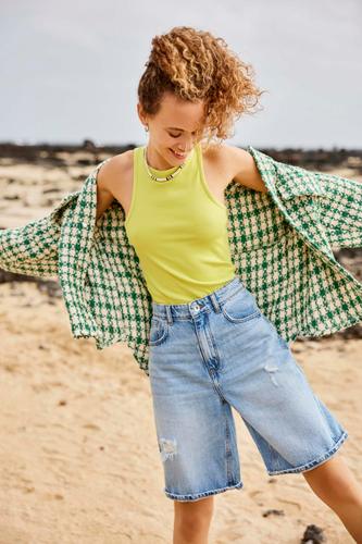 ONLMILLI S/L TOP JRS XS Normal geschnitten - Celery Green