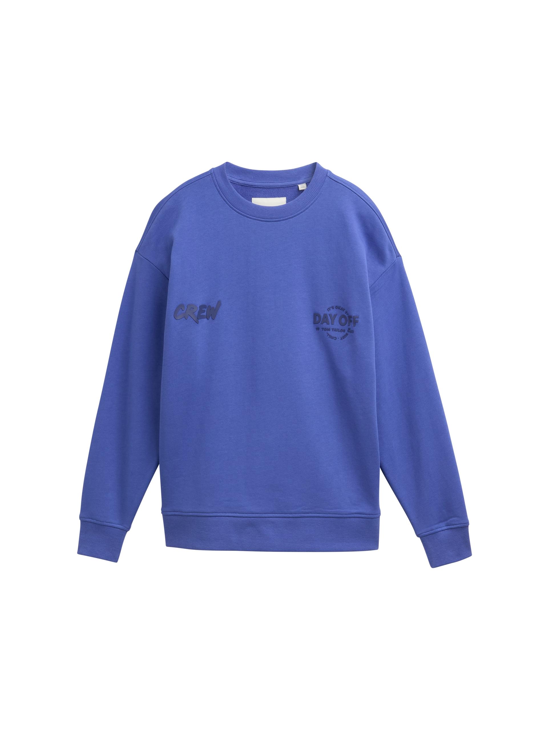 Oversize Sweatshirt mit Print 152 Oversized Fit - Slate Blue