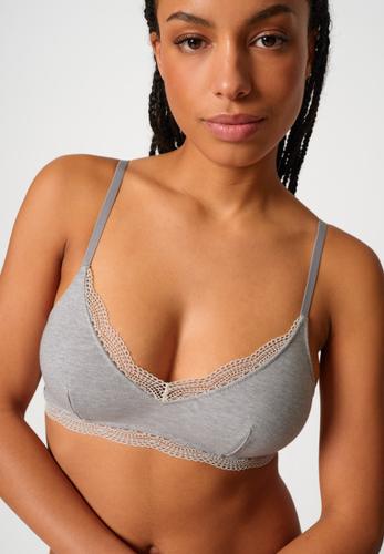 SKINY Damen Soft BH herausn. Pads Classicotton 38 C-D - Grey Melange