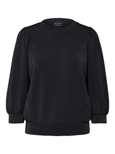 SLFTENNY 3/4 SWEAT TOP NOOS Schwarz XS