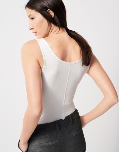 someday T-Shirt »Käthi« im Basic Stil - Weiß / 42