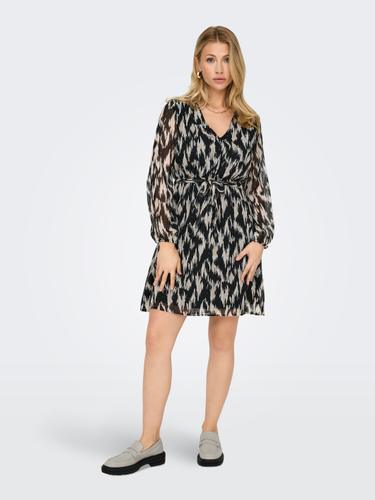 ONLCERA LIFE 3/4 SHORT DRESS WVN NOOS XS Normal geschnitten - Black