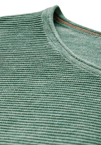 Strukturpullover L - Heather Sage Green Melange
