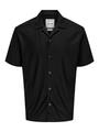 ONSKARI LIFE RLX RESORT SS PLIZZE SHIRT M Locker geschnitten - Black