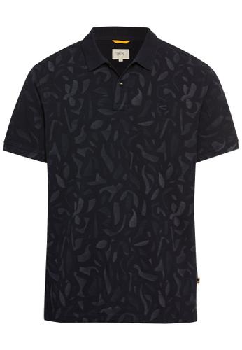 Kurzarm Poloshirt aus reiner Baumwolle M Regular Fit - Dark Navy