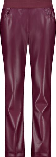 Straight-Leg-Lederhose 38 - Bordeaux
