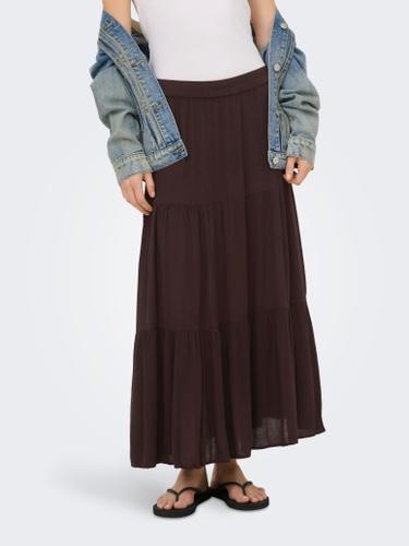 ONLMIKKA LONG SKIRT WVN NOOS M - Black Coffee