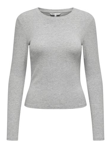 ONLRILEY O-NECK L/S TOP JRS NOOS Grau XL