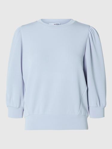 SLFTENNY 3/4 SWEAT TOP NOOS L Locker geschnitten - Cashmere Blue