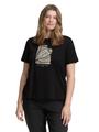 Plus Size - T-Shirt mit Print 48 Regular Fit - Black