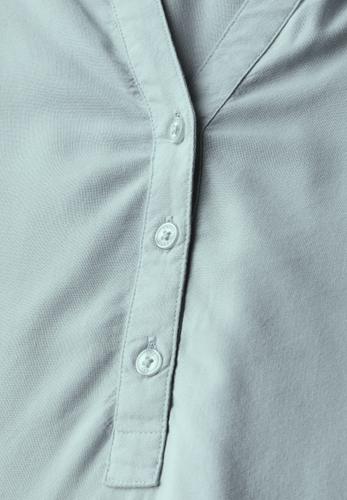 Bluse in Unifarbe M - Cool Salvia Green