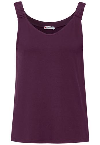 Top mit V-Neck 36 - Dark Berry Purple