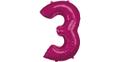 Folienballon 3, pink