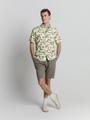 Shirt Short Sleeve Allover Printed XL Regular Fit - Green