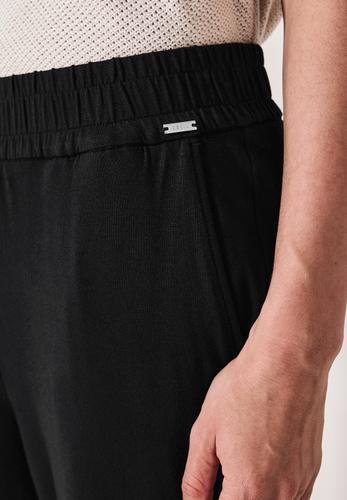 Wide Leg Jersey-Hose L/7/8 Hosen - Black