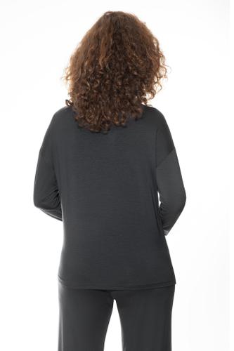 T-Shirt langarm Grau L