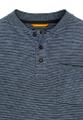 Henley Langarmshirt aus einem Baumwollmix Blau 3XL