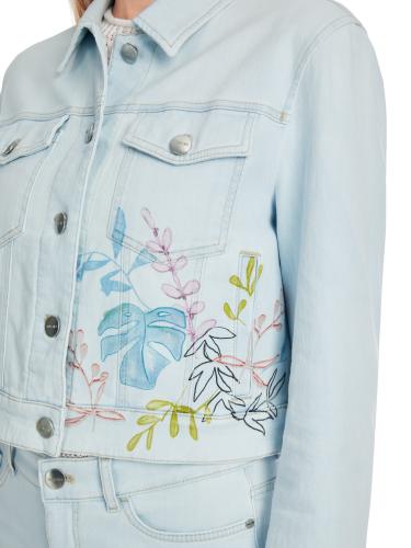 Bleached Jeansjacke "Rethink Together" 38 - Light Denim