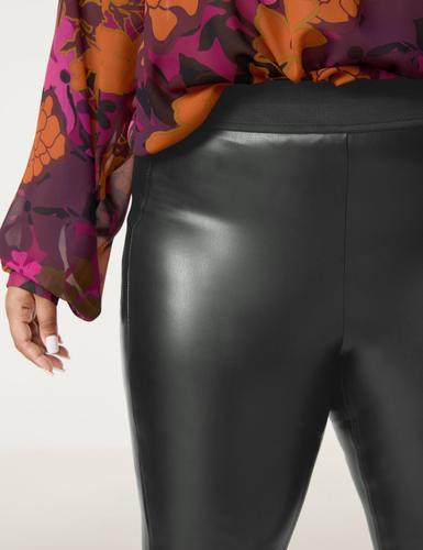 Leggings in Leder-Optik Lucy 50 Figurbetont - Black