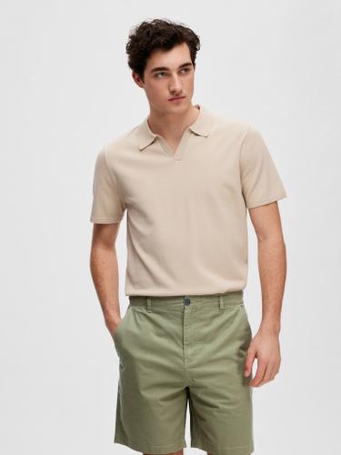 SLHTELLER SS KNIT POLO NOOS Grau L