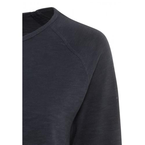 Langarmshirt aus reiner Baumwolle L Regular Fit - Dark Navy