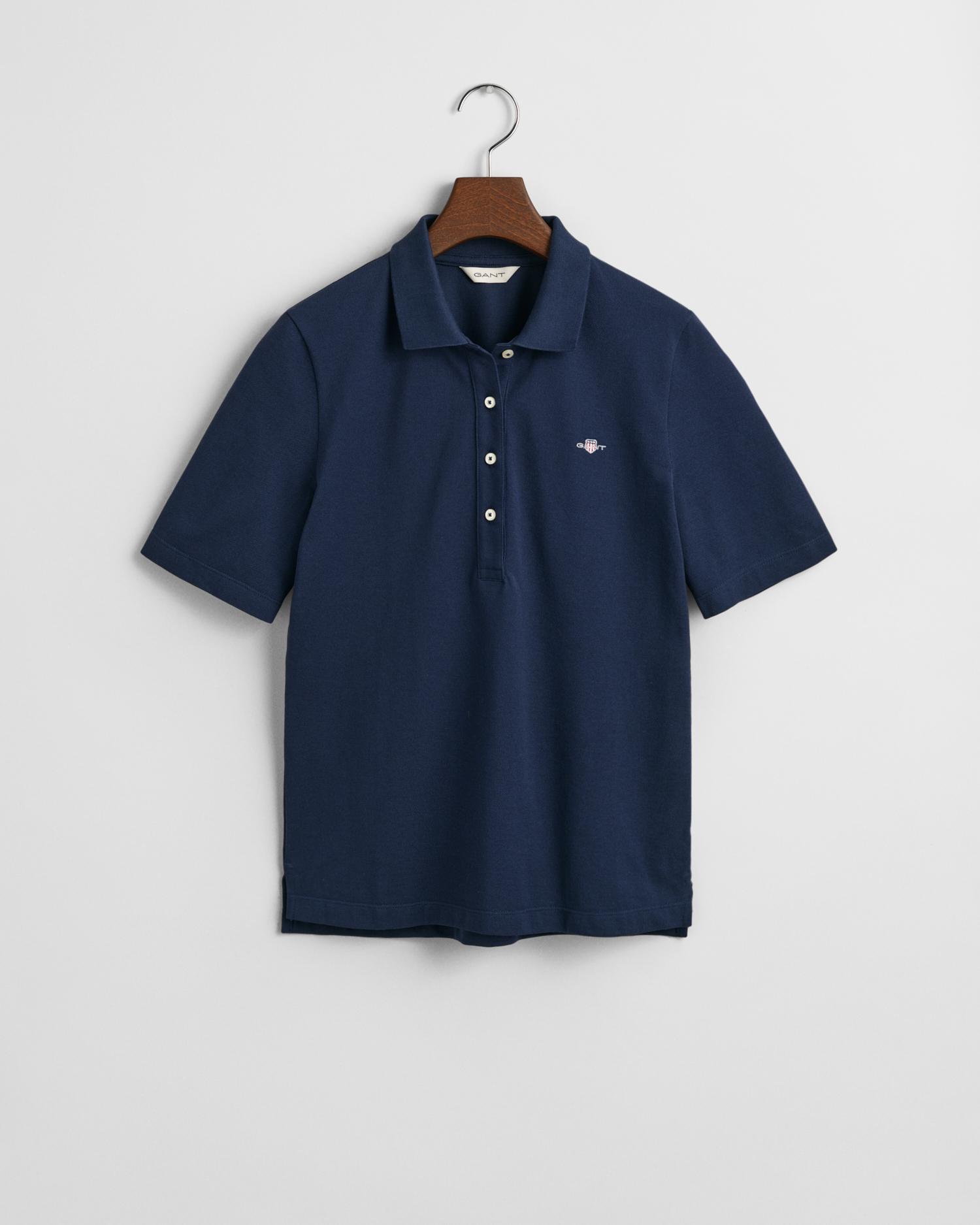Shield Piqué Poloshirt S - Evening Blue