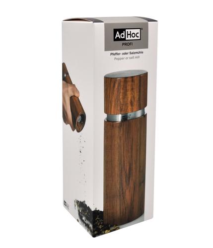 AdHoc Salz-/Pfeffermühle »Profi CeraCut Mahlwerk Akazienholz 19 cm«