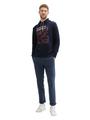 Basic Hoodie mit Print XXXL Regular Fit - Sky Captain Blue