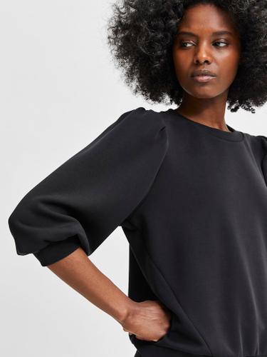 SLFTENNY 3/4 SWEAT TOP NOOS Schwarz S
