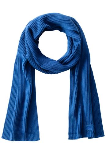 Strickschal aus Organic Cotton OS - True Blue