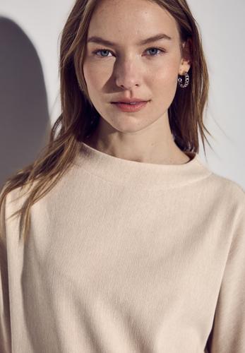 Two-Tone Strukturshirt 36 - Safari Beige